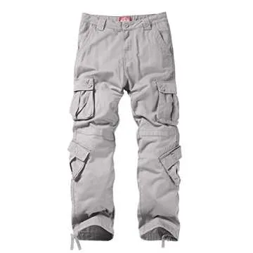 Match Mens Wild Cargo Pants (6053 Silver Gray, 36)