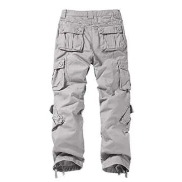 Match Mens Wild Cargo Pants (6053 Silver Gray, 36)
