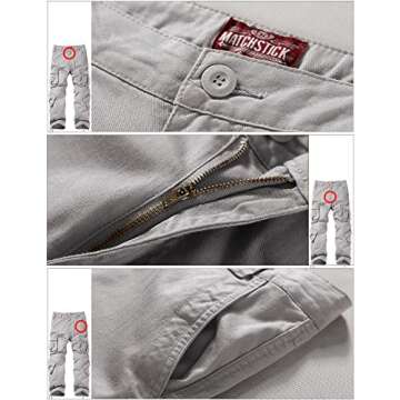 Match Mens Wild Cargo Pants (6053 Silver Gray, 36)