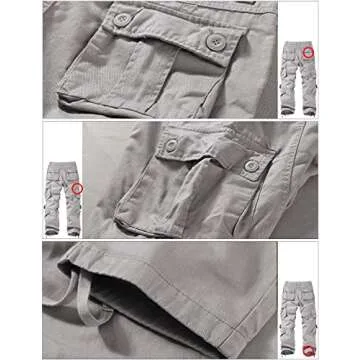 Match Mens Wild Cargo Pants (6053 Silver Gray, 36)