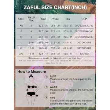 ZAFUL Women's Floral Underwire Bikini High Cut Swimsuit