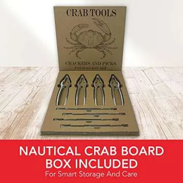 Easy-To-Use Crab Leg Crackers & Picks Set by Smedley & York