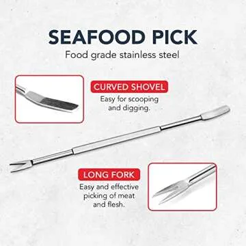 Easy-To-Use Crab Leg Crackers & Picks Set by Smedley & York