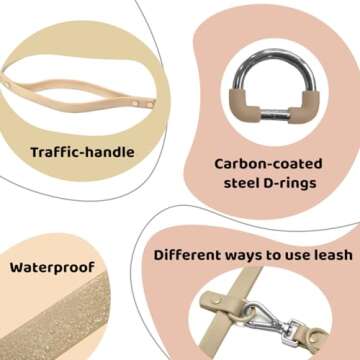 Heavy Duty Hands Free Dog Leash for Active Owners