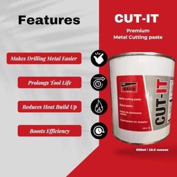 TTP Hard Drills Cutting Fluid for Metal Drilling - Thread Tapping and die & bandsaw Blade Lathe Lubr...