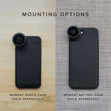 Moment Fisheye Lens - 15mm Attachment Lens for iPhone Pixel Galaxy OnePlus Phones