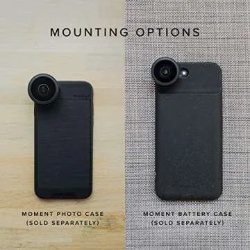 Moment Fisheye Lens - 15mm Attachment Lens for iPhone Pixel Galaxy OnePlus Phones