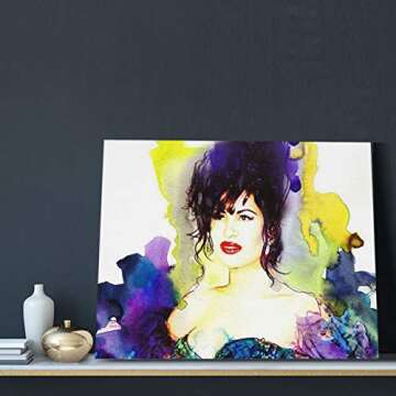 Se-Le-Na Quintanilla Canvas Wall Art Prints Paintings Wall Artworks Picture for Living Room Bedroom Decoration Ready to Hang 16x20in Horizontal