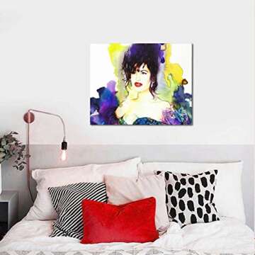Se-Le-Na Quintanilla Canvas Wall Art Prints Paintings Wall Artworks Picture for Living Room Bedroom Decoration Ready to Hang 16x20in Horizontal