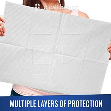 Premium Disposable Dental Bibs - 125 Pack