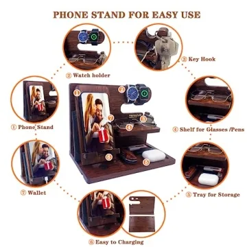 VEIYAILU Phone Docking Station Gift for Men and Women