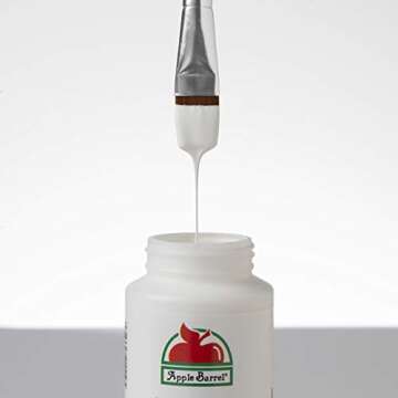 Apple Barrel Acrylic Craft Paint, 3 bottle, WHITE 3 Pack
