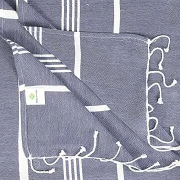 Beach Towel 100% Cotton Turkish Beach Towel Adult 38x70 Inch Pre-washed Absorbent Extra Large|Sand F...