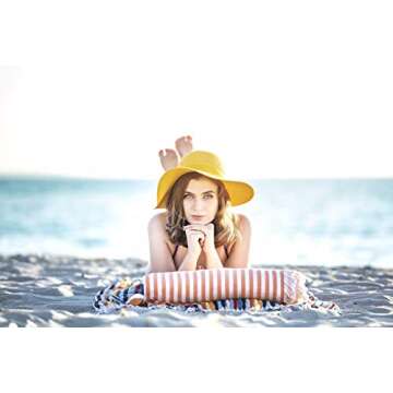 Beach Towel 100% Cotton Turkish Beach Towel Adult 38x70 Inch Pre-washed Absorbent Extra Large|Sand Free Quick Dry BathTowels|Lightweight Blanket|Travel Cruise Camping Spa Gym Yoga Towel|Blue Depths