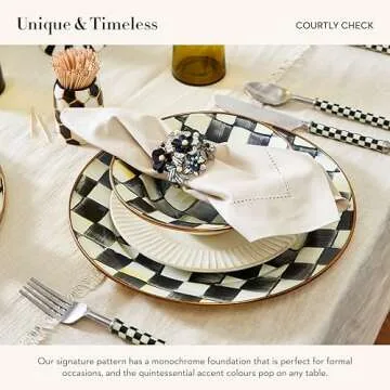 MacKenzie-Childs Enamel Round Tray for Stylish Serving