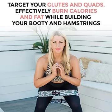 Fabric Resistance Bands for Legs and Butt - Booty Bands 3 Resistance Bands - Exercise Bands for Legs and Butt - Squat Bands to Tone - Elastic Strength Non Slip Workout Bands for Beginner to Expert