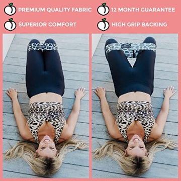 Fabric Resistance Bands for Legs and Butt - Booty Bands 3 Resistance Bands - Exercise Bands for Legs and Butt - Squat Bands to Tone - Elastic Strength Non Slip Workout Bands for Beginner to Expert