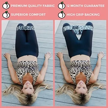 Fabric Resistance Bands for Legs and Butt - Booty Bands 3 Resistance Bands - Exercise Bands for Legs and Butt - Squat Bands to Tone - Elastic Strength Non Slip Workout Bands for Beginner to Expert