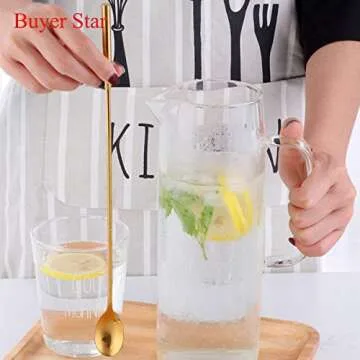 Buy Stylish 4-Piece Rose Gold Cocktail Spoons Set