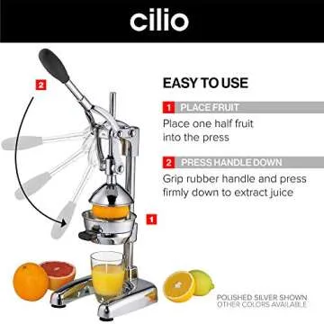 Cilio Copper Citrus Press Juicer for Fresh Juice Lovers