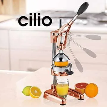 Cilio Copper Citrus Press Juicer for Fresh Juice Lovers