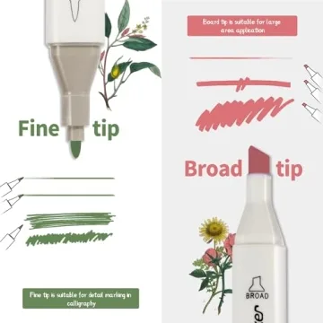 YASNAY Alcohol Markers 48 Colors Dual Tip for Artists