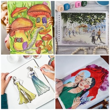 YASNAY Alcohol Markers 48 Colors Dual Tip for Artists