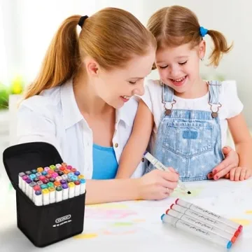 YASNAY Alcohol Markers 48 Colors Dual Tip for Artists