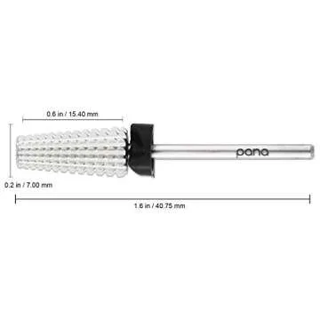 PANA Nail Carbide 5 in 1 Bit - Two Way Rotate use for Both Left and Right Handed - Fast remove Acryl...