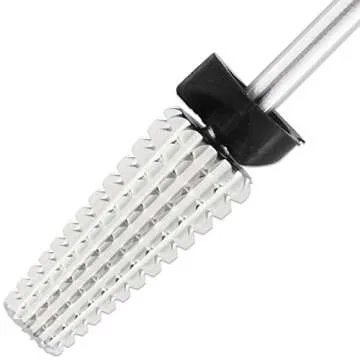 PANA Nail Carbide 5 in 1 Bit - Two Way Rotate use for Both Left and Right Handed - Fast remove Acrylic or Hard Gel - 3/32" Shank - Manicure, Nail Art, Drill Machine (Extra Coarse - XC, Silver)