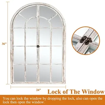 NeuType Arched Wall Mirror for Elegant Home Decor