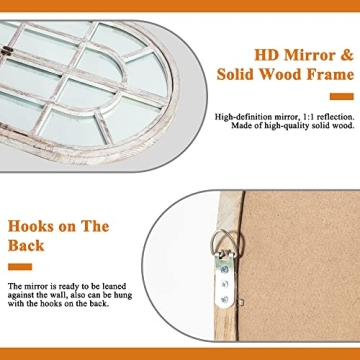 NeuType Arched Wall Mirror for Elegant Home Decor