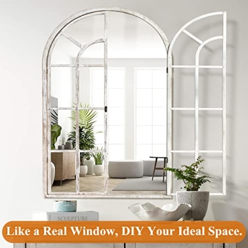 NeuType Arched Wall Mirror for Elegant Home Decor