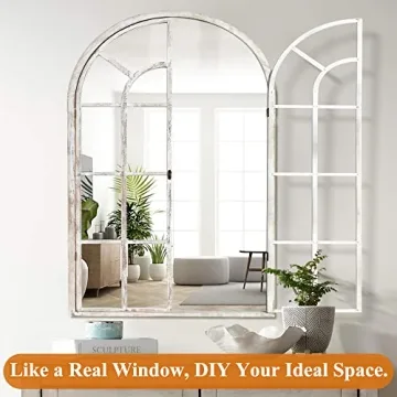 NeuType Arched Wall Mirror for Elegant Home Decor