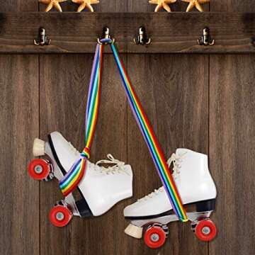 Skylety Rainbow Roller Skate Leash Adjustable Shoulder Strap