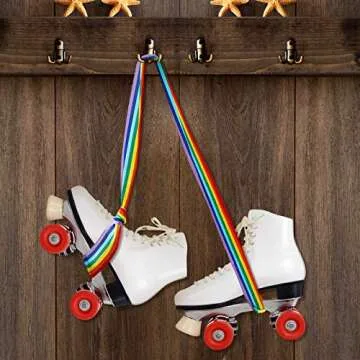 Skylety Rainbow Roller Skate Leash Adjustable Shoulder Strap