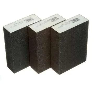 3M Medium/Coarse Sanding Sponge, 3-3/4-in x 2-5/8-in x 1-in, 3-Pack