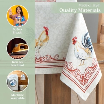 Maison d'Hermine Elegant Rectangular Tablecloth 60x108 Inches