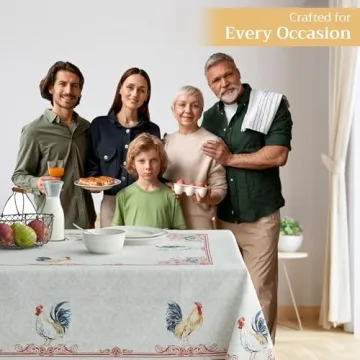 Maison d'Hermine Elegant Rectangular Tablecloth 60x108 Inches