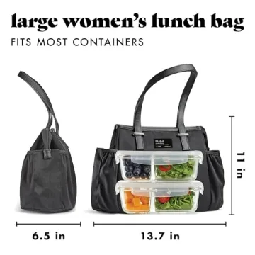 Fit & Fresh Insulated Lunch Bag for Women with Container