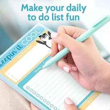 Penguin To Do List Notepad - Cute Daily Organizer for Everyone
