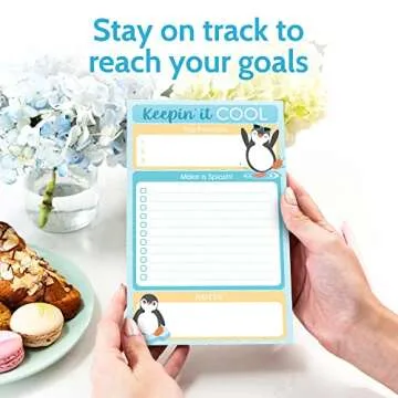 Penguin To Do List Notepad - Cute Daily Organizer for Everyone