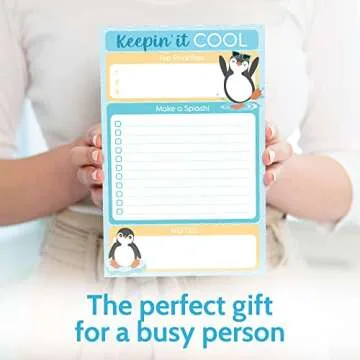 Penguin To Do List Notepad - Cute Daily Organizer for Everyone