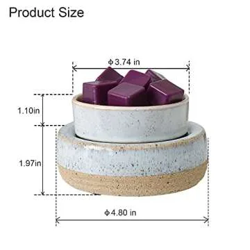 Ceramic Yankee Wax Warmer - Modern Design and Safe Use