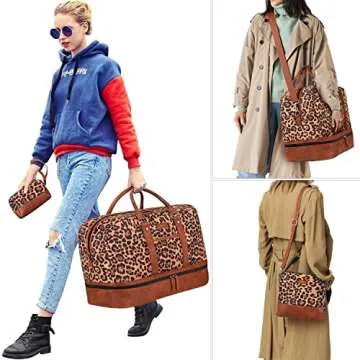 Stylish Weekender Bags for Women with Shoe Compartment