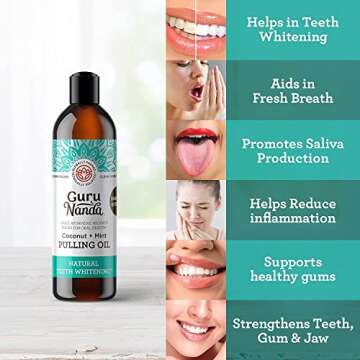 Old GuruNanda Ayurvedic Teeth Whitening Oil & Dental Kit