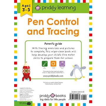 Wipe Clean Pen Control Workbook for Kids
