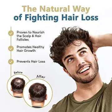 HAIRMETTO® Topical Saw Palmetto and Pumpkin Seed Oil Extract for Hair Loss, Strengthens Hair Roots, Soothes Dry Scalp, with Rosemary, Castor Oil, and Lavender Scent, 4oz Bottle