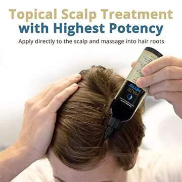 HAIRMETTO® Topical Saw Palmetto and Pumpkin Seed Oil Extract for Hair Loss, Strengthens Hair Roots, Soothes Dry Scalp, with Rosemary, Castor Oil, and Lavender Scent, 4oz Bottle