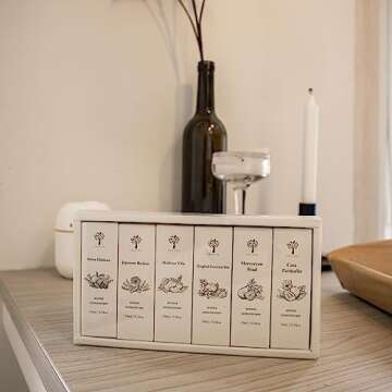 PRISTINE Top 6 Hotel Blend Essential Oils 6 Pcs Set for Diffuser for Home, Humidifier, Aromatherapy (Casa Particular,Morrocan Riad,English Country Inn,Maldives Villa,Swiss Château,Japanese Ryokan)